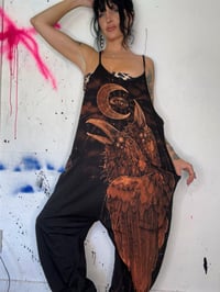 Image 3 of “TWO HEADED CROW” CUSTOM BLEACH PAINTED JUMPER MEDIUM