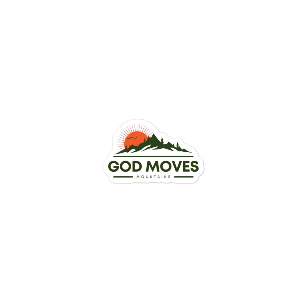 Image of God Moves Mountains Stickers
