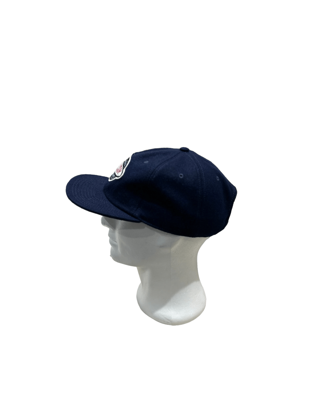 Globe Patch Cap - Navy Wool