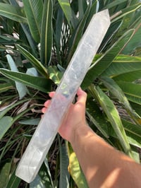 Image 3 of Large Smoky Quartz Generator with Rainbow Statement Piece #1113