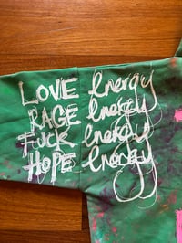 Image 11 of Tie Dye Hoodie in Green with Multiple Colours and Designs (XL)
