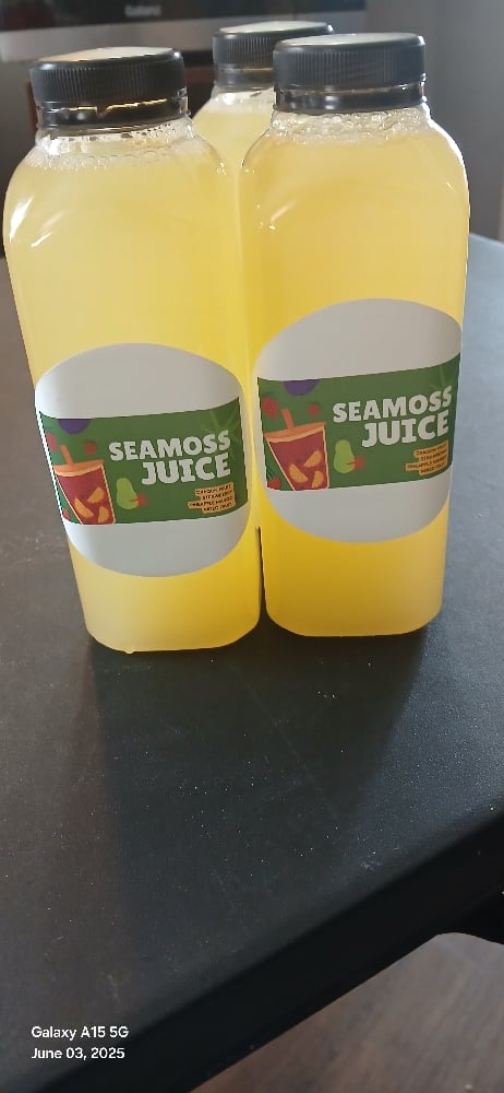 Image of Pineapple/Mango seamoss juice  6 pack