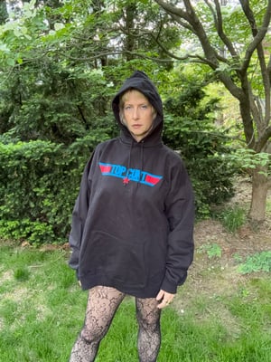 Image of Black Top Cunt Hanes Hoodie (Large and XL only)