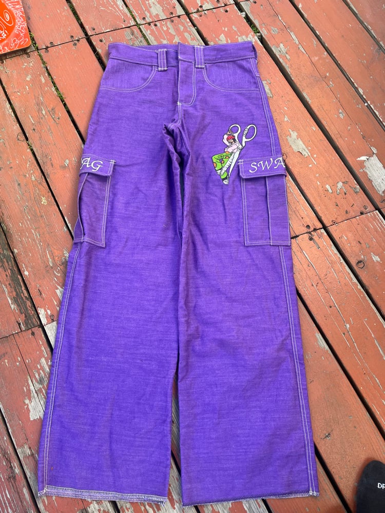 Image of PURPLE SIGNATURE PANTS 