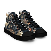 Image 18 of Woodland Creatures Boho Cottagecore Nature Inspired Women’s high top canvas shoes