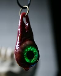 Image 11 of Dripping Eye, Green Glow in the dark, Flash reflective pupil