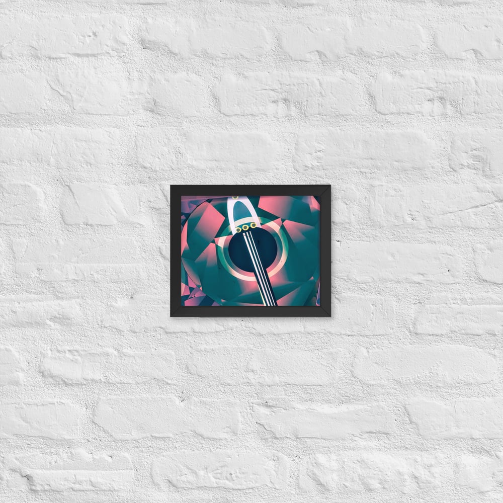 Guitar Shapes - Framed poster