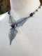 Image of Kinetic Autumn Fern Beach Stone Statement Necklace