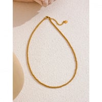 Image 1 of ELENA 18ct Gold Plated Beaded Stacking Necklace