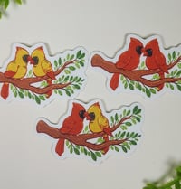 Image 2 of Cardinal Glitter Stickers