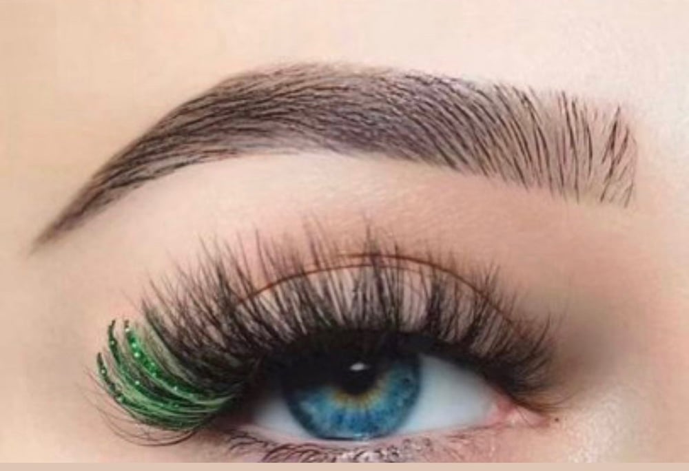 Image of Colored glitter lashes