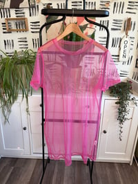 Pink sheer dress 