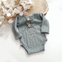 Image 1 of Photoshooting boys bodysuit | Asher-1 | 0-3 months | sage