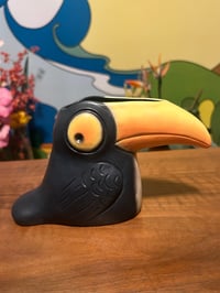 Image 2 of “Twocan” Tiki Cocktail Mug - Toco Yellow Orange Glaze •Free Shipping•