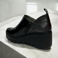 Image 2 of Fly London Beli Black Patent/Silver