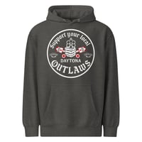 pistons gun circle support hoodie grey