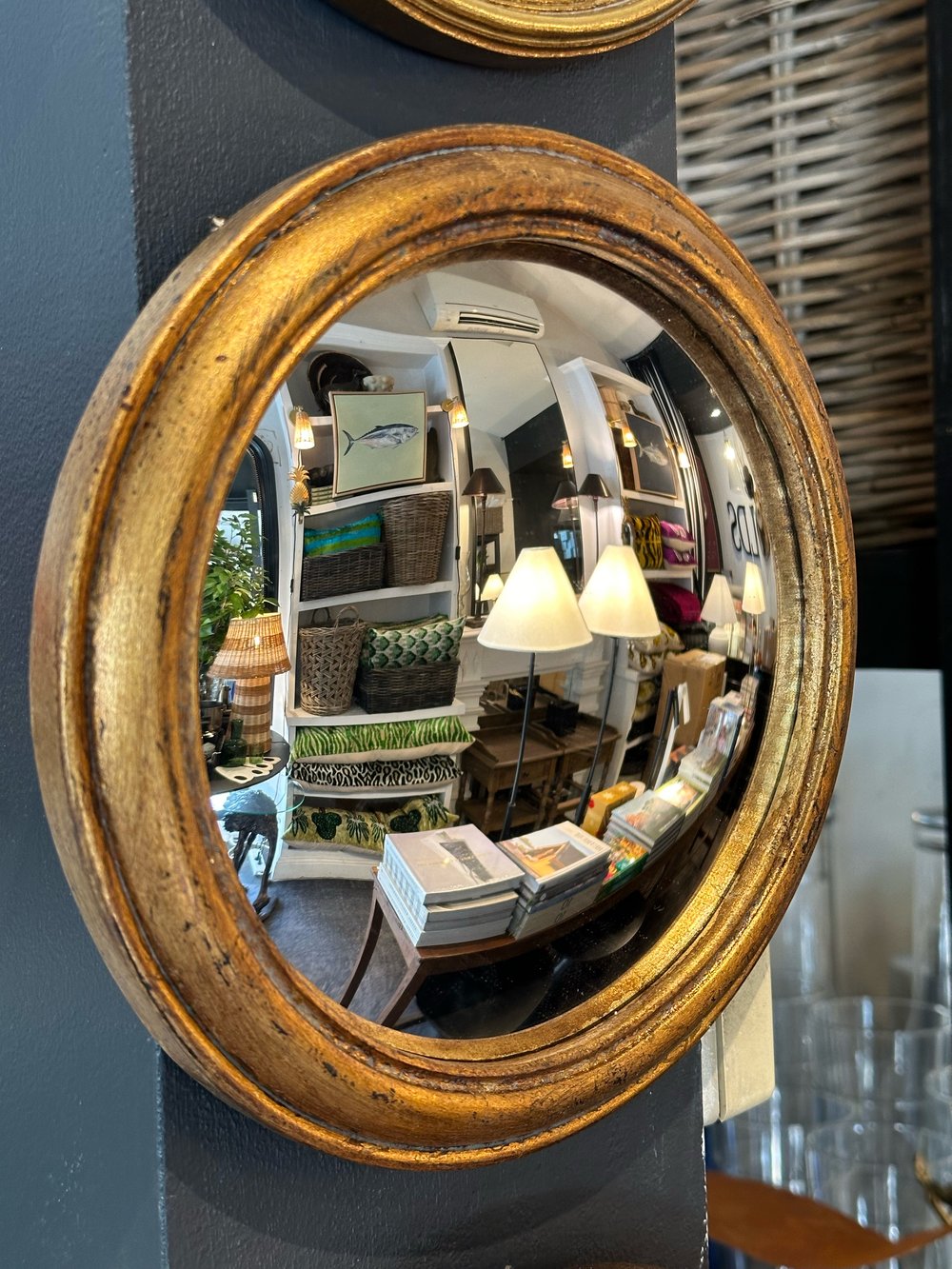 Image of Gold Convex Mirror