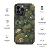 Image 18 of Flora and Fauna Goblincore Grunge Snails and Moss Tough Case for iPhone®