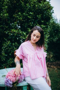 Image 7 of Blouse Roma [Vichy rose]