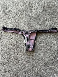 Image 2 of Pink plaid thong