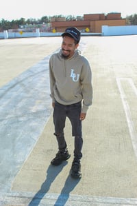 Image 4 of Beige "LU" Hoodie 
