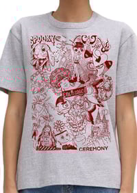Image 1 of (GREY) SPOOKY CEREMONY x ENCHANTED REALM x ELECTRIC CEREMONY t-shirt