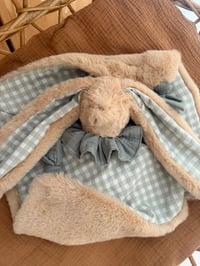 Image 2 of DOUDOU CARRÉ VICHY VERT SAUGE 