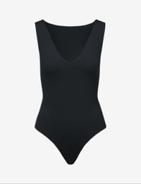 Image 2 of Sculpted V-neck Body Suit