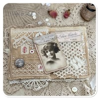 Image 2 of Vintage french lace Fabric sample's book