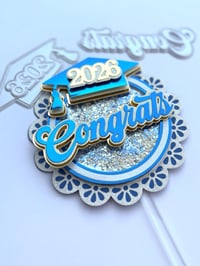 Image 2 of Congrats Word & Grad Cap elements metal diecut