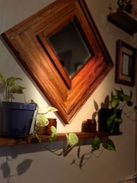 Image 6 of Diamond Shaped Rimu Mirror