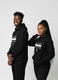 Image 3 of YB Black Heavy Blend Fleece Pullover Hoodie