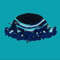 Image 1 of Blue scrap ruffle bucket