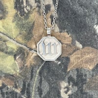 Image 1 of Double Sided W Logo/Skull Pendant