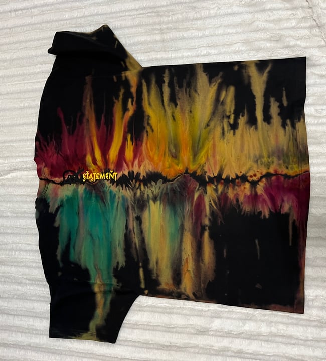 REVERSE ICE DYED T SHIRT (Dragon's Fire)