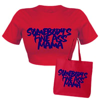 Somebody’s Fine Ass Mama Crop T-shirt & Tote Bag ❤️💙
