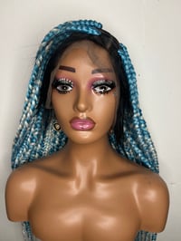 Image 1 of Full Lace Braided Box Braid Wig Knotless Wig, 