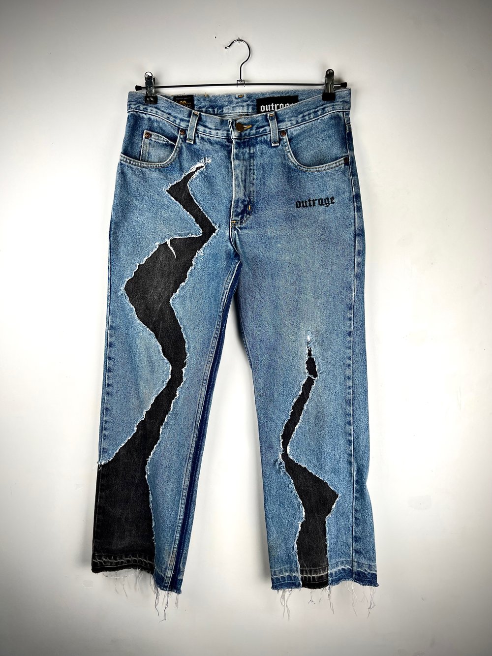 Cracked Lee denim