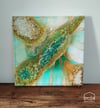 Green & Gold Gem Resin