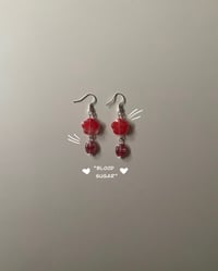 Handmade Bead Earrings - “Blood Sugar”