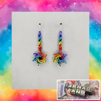 Image 2 of Rainbow Starry Night Earrings