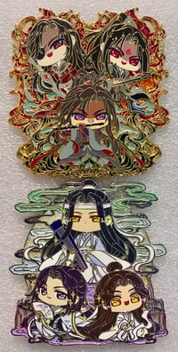 Image 1 of MXTX Trio Enamel Pin Set [IN HANDS]