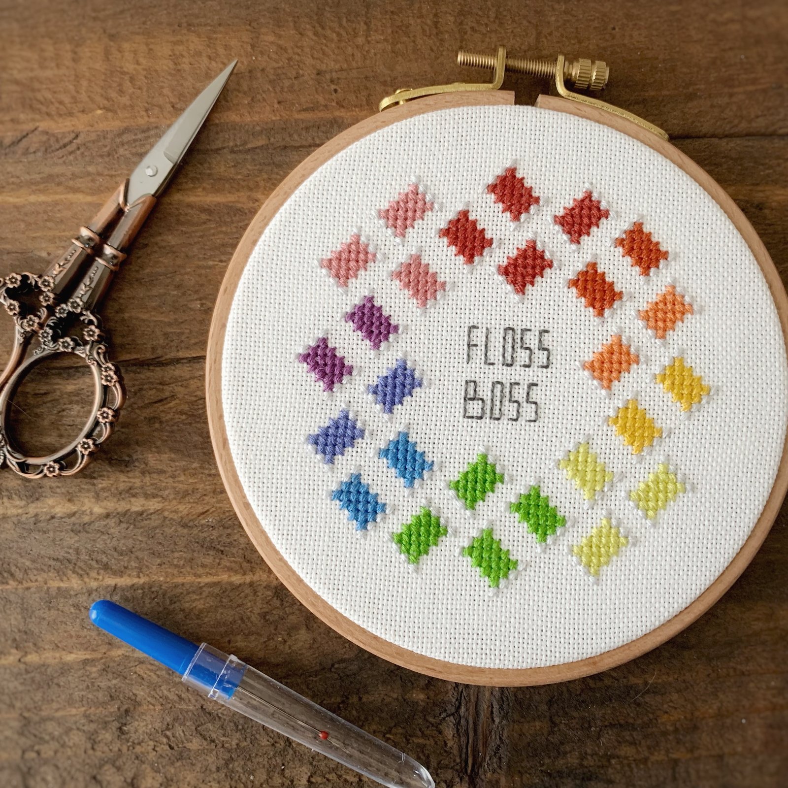 Floss Boss Cross Stitch PDF Pattern