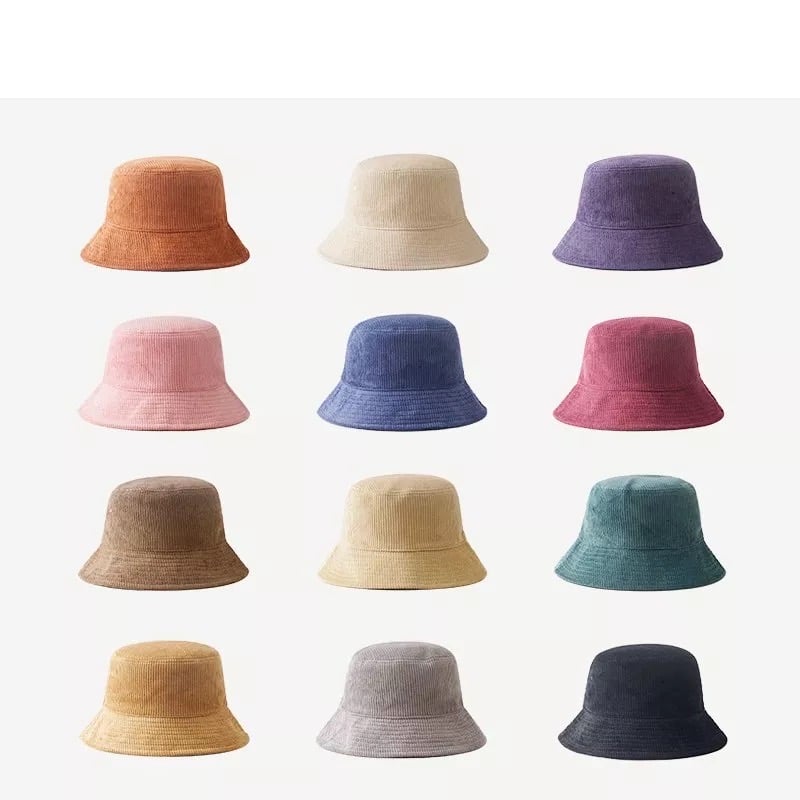 Corduroy Bucket Hats 