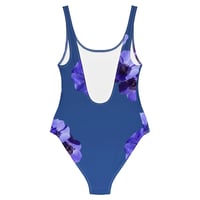 Image 2 of PURPLE FLOWERS ONE-PIECE SWIMSUIT 