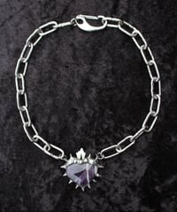 Image 11 of Dead Good fox tooth and amethyst heart statement piece 2