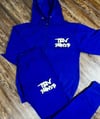 #TenHunid Chenille Jogger Set (Royal Blue)