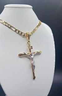 Image 4 of GOLD JESUS CROSS NECKLACE.
