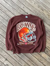 Vintage Cleveland Browns Helmet Sweatshirt (XL)