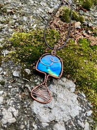 Image 1 of Labradorite Mushroom Pendant 